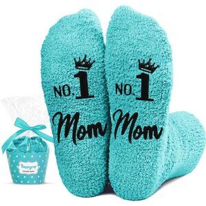 Blue Socks Gifts For Mom , Mothers‎ Day & Birthday Funny & Socks for Womens